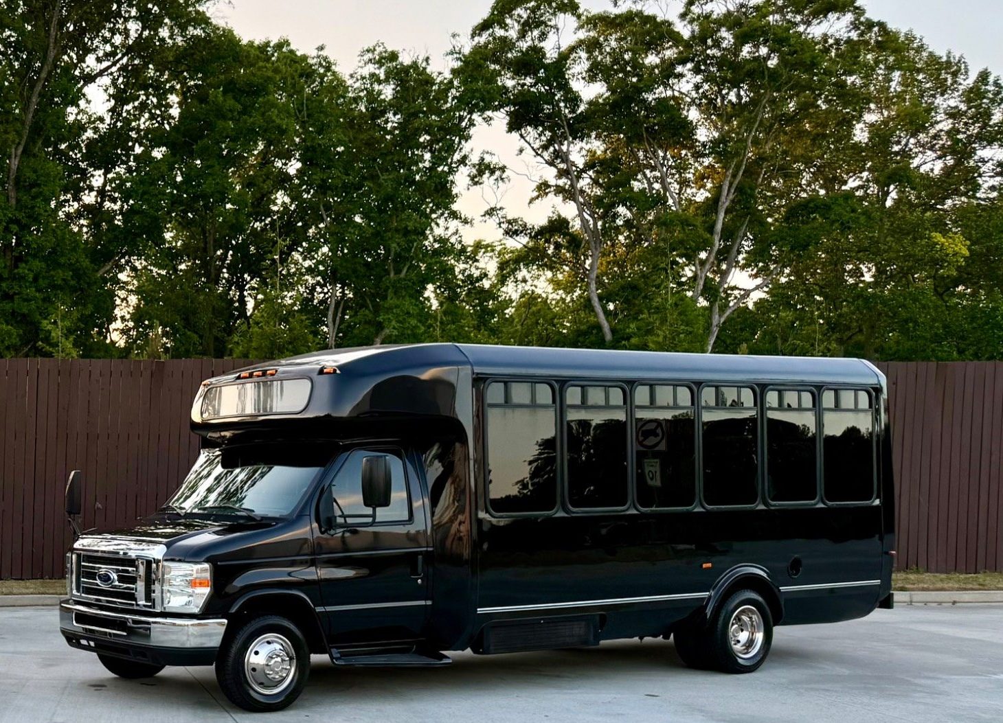 Play-It-Safe party bus exterior parked and ready for an Atlanta event